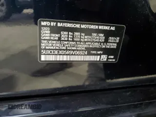 2024 BMW X6 xDrive40i with VIN 5UX33EX05R9V06924, listed as a Copart auction lot 49174315 with 28,443 mi miles and Clean Title. Bid and sale history available at carsss.com. Image 13.