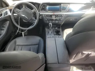 2017 Genesis G80 3.8L with VIN KMHGN4JE5HU178049, listed as a Copart auction lot 74025624 with 0 mi miles and Salvage Title. Bid and sale history available at carsss.com. Image 8.