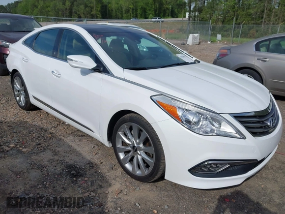 2017 Hyundai Azera Limited with VIN KMHFH4JG8HA591542, listed as a IAAI auction lot 42020982 with 75,174 mi miles and . Bid and sale history available at carsss.com. Image 1.