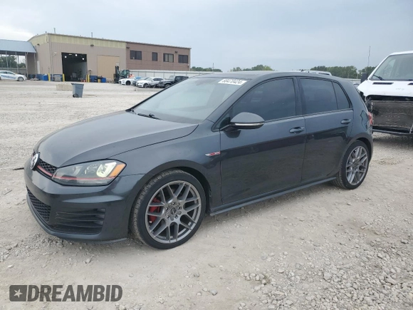 2015 Volkswagen Golf GTI Autobahn with VIN 3VW4T7AUXFM032587, listed as a Copart auction lot 68470424 with 174,975 mi miles and Salvage Title. Bid and sale history available at carsss.com. Image 1.