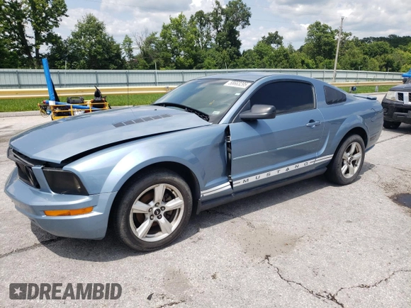 2007 Ford Mustang Deluxe with VIN 1ZVFT80NX75315328, listed as a Copart auction lot 58663295 with 177,316 mi miles and Salvage title. Bid and sale history available at DreamBid. Image 1.