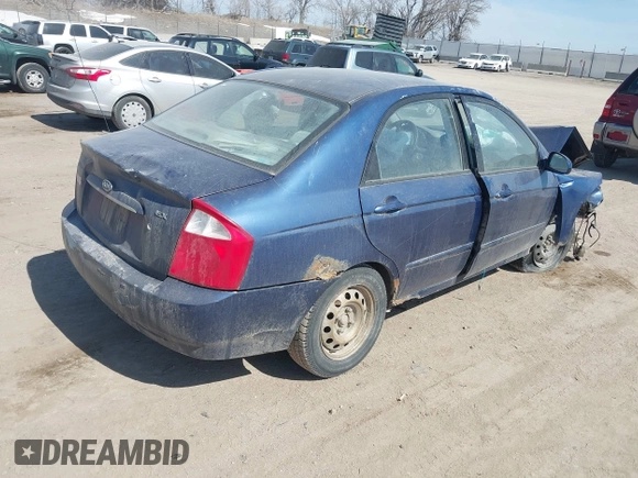 2005 Kia Spectra LX z VIN KNAFE121455096018, wystawiony jako IAAI lot #41774202 z przebiegiem 278 470 mil mil oraz . Historia ofert i sprzedaży dostępna na DreamBid. Obrazek 4.