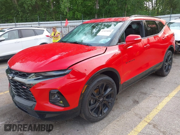 2020 Chevrolet Blazer RS z VIN 3GNKBKRS2LS610070, wystawiony jako IAAI lot #42455099 z przebiegiem 38 030 mil mil oraz . Historia ofert i sprzedaży dostępna na DreamBid. Obrazek 17.