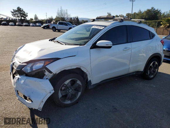 2018 Honda HR-V EX-L Navi with VIN 3CZRU6H70JM700433, listed as a Copart auction lot 42049345 with 85,216 mi miles and Salvage Title. Bid and sale history available at carsss.com. Image 1.