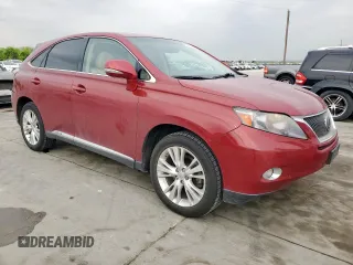 2010 Lexus RX 450h with VIN JTJZB1BA8A2000148, listed as a Copart auction lot 50135795 with 181,223 mi miles and Salvage title. Bid and sale history available at DreamBid. Image 4.