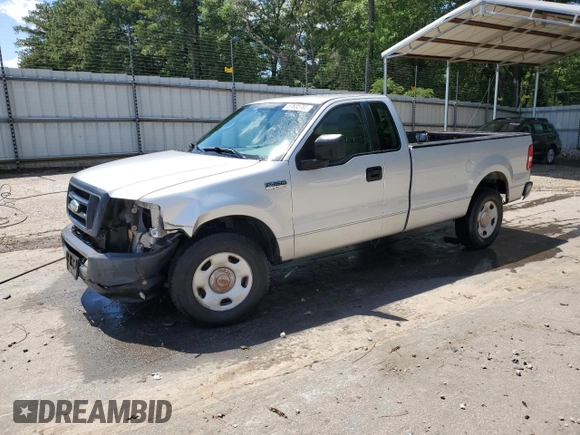 2008 Ford F-150 XL with VIN 1FTVF12548KD52338, listed as a Copart auction lot 57635795 with 115,221 mi miles and Salvage title. Bid and sale history available at DreamBid. Image 1.