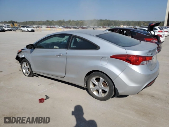 2013 Hyundai Elantra Coupe GS with VIN KMHDH6AE2DU012944, listed as a Copart auction lot 75249794 with 72,810 mi miles and Salvage Title. Bid and sale history available at carsss.com. Image 2.