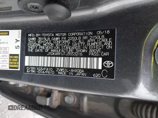 2018 Toyota Prius Two with VIN JTDKARFU7J3553216, listed as a IAAI auction lot 41979005 with 61,818 mi miles. Bid and sale history available at carsss.com. Image 9.