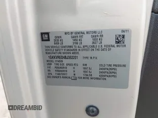2011 GMC Acadia SLT1 с VIN 1GKKVRED4BJ362201, выставлен на аукционе IAAI как лот 42513682 с пробегом 168 303 миль миль и . История ставок и продаж доступна на DreamBid. Изображение 9.