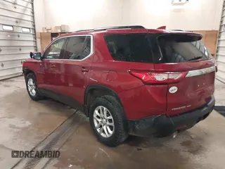 2019 Chevrolet Traverse LT Cloth z VIN 1GNEVGKW8KJ155191, wystawiony jako IAAI lot #41711343 z przebiegiem 202 711 mil mil oraz . Historia ofert i sprzedaży dostępna na DreamBid. Obrazek 3.