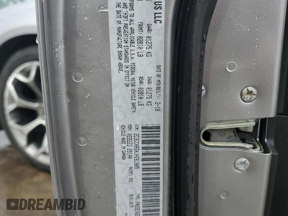 2018 Chrysler 300 S with VIN 2C3CCABGXJH261805, listed as a Copart auction lot 50356305 with 115,421 mi miles and Salvage Title. Bid and sale history available at DreamBid. Image 12.