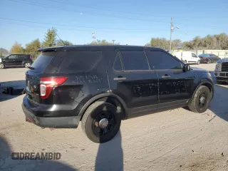 2014 Ford Utility Police Interceptor with VIN 1FM5K8AR9EGC08206, listed as a Copart auction lot 75735554 with 155,388 mi miles and Salvage Title. Bid and sale history available at carsss.com. Image 3.