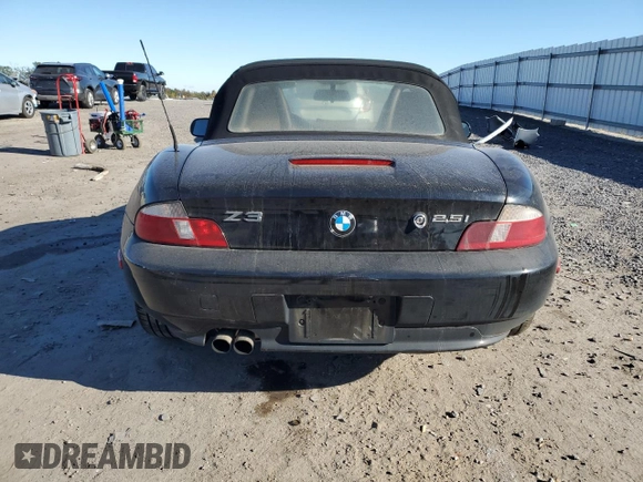 2002 BMW Z3 2.5i with VIN 4USCN33452LM05698, listed as a Copart auction lot 75881734 with 192,998 mi miles and Salvage Title. Bid and sale history available at carsss.com. Image 6.