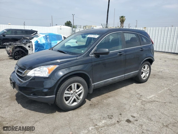2010 Honda CR-V EX with VIN 5J6RE4H52AL007655, listed as a Copart auction lot 53247605 with 170,565 mi miles and Salvage Title. Bid and sale history available at carsss.com. Image 1.