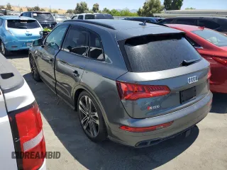 2019 Audi SQ5 Premium Plus with VIN WA1B4AFY1K2052805, listed as a Copart auction lot 64564034 with 47,254 mi miles and Salvage Title. Bid and sale history available at DreamBid. Image 2.