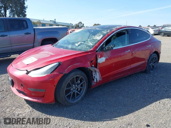 2020 Tesla Model 3 Standard Range Plus with VIN 5YJ3E1EA7LF706636, listed as a IAAI auction lot 32371217 with 35,389 mi miles. Bid and sale history available at carsss.com. Image 2.