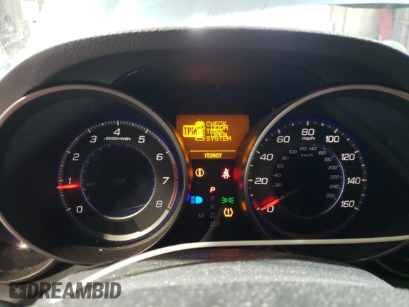 2008 Acura MDX with VIN 2HNYD282X8H503741, listed as a Copart auction lot 87739845 with 152,807 mi miles and Salvage Title. Bid and sale history available at DreamBid. Image 9.