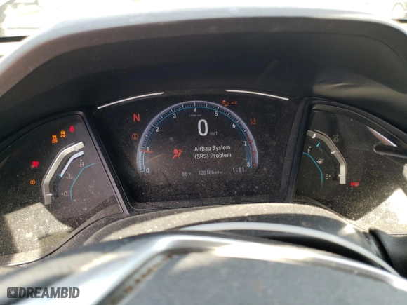 2019 Honda Civic Sedan LX with VIN 19XFC2F6XKE037186, listed as a Copart auction lot 53272305 with 128,186 mi miles and Non Repairable. Bid and sale history available at carsss.com. Image 9.