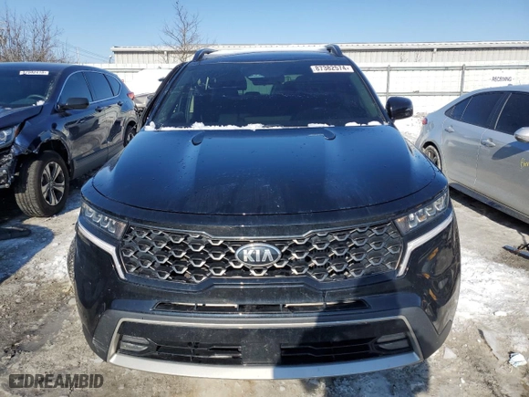 2021 Kia Sorento EX with VIN 5XYRHDLF8MG065220, listed as a Copart auction lot 87382574 with 80,516 mi miles and Salvage Title. Bid and sale history available at carsss.com. Image 5.