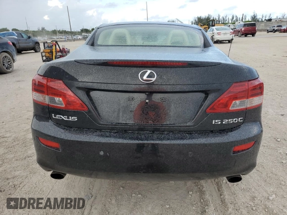 2010 Lexus IS 250 C with VIN JTHFF2C22A2502479, listed as a Copart auction lot 63217475 with 124,240 mi miles and Salvage title. Bid and sale history available at DreamBid. Image 6.
