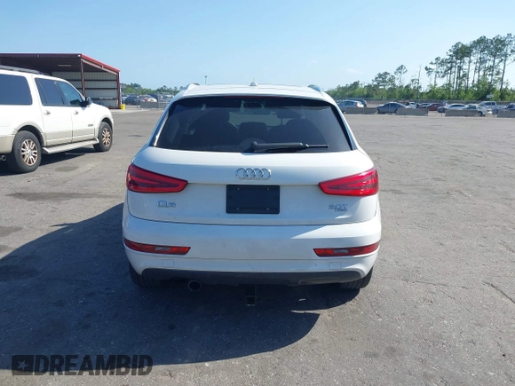 2015 Audi Q3 Premium Plus with VIN WA1EFCFS7FR010697, listed as a IAAI auction lot 41948566 with 167,001 mi miles and . Bid and sale history available at DreamBid. Image 16.