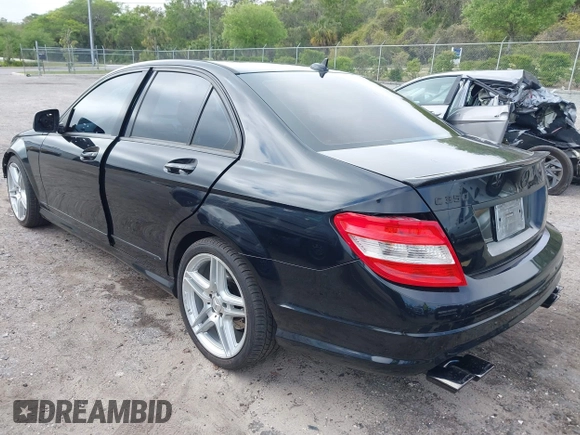 2009 Mercedes-Benz C-Class 3.5L Sport with VIN WDDGF56X89R046740, listed as a IAAI auction lot 41931300 with 150,627 mi miles. Bid and sale history available at carsss.com. Image 3.