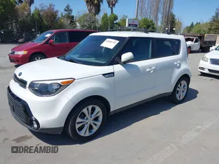 2016 Kia Soul + with VIN KNDJP3A59G7292180, listed as a IAAI auction lot 42004754 with 98,066 mi miles. Bid and sale history available at carsss.com. Image 2.