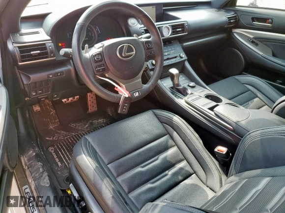 2015 Lexus RC 350 F Sport with VIN JTHHE5BC8F5002355, listed as a Copart auction lot 56369295 with 72,620 mi miles and Salvage title. Bid and sale history available at DreamBid. Image 8.