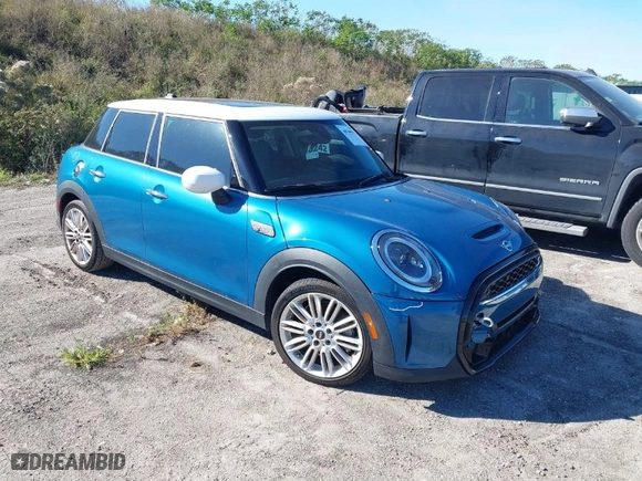 2023 MINI Hardtop 4 Door Cooper S with VIN WMW53DK05P2T69174, listed as a IAAI auction lot 40940011 with 1 mi miles. Bid and sale history available at carsss.com. Image 1.