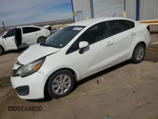 2014 Kia Rio LX with VIN KNADM4A35E6352983, listed as a Copart auction lot 48543285 with 179,825 mi miles and Salvage Title. Bid and sale history available at carsss.com. Image 1.