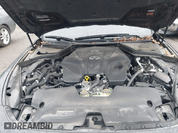 2021 Infiniti Q60 Red Sport 400 with VIN JN1FV7LL6MM560293, listed as a IAAI auction lot 41159901 with 38,172 mi miles and . Bid and sale history available at DreamBid. Image 10.