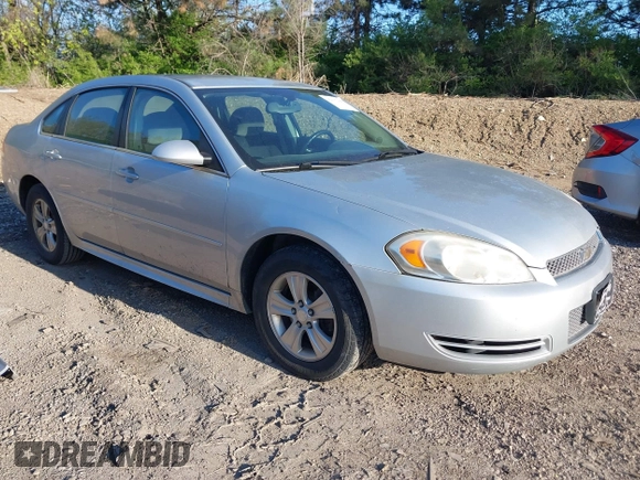 2012 Chevrolet Impala LS Fleet with VIN 2G1WF5E3XC1180419, listed as a IAAI auction lot 42017408 with 162,053 mi miles and . Bid and sale history available at DreamBid. Image 1.