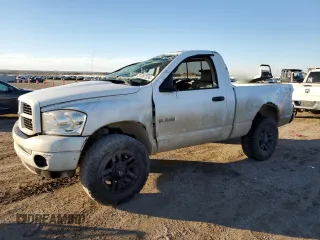 2008 Dodge 1500 ST with VIN 1D7HU16N08J237986, listed as a Copart auction lot 81057234 with 163,251 mi miles and Salvage Title. Bid and sale history available at carsss.com. Image 1.
