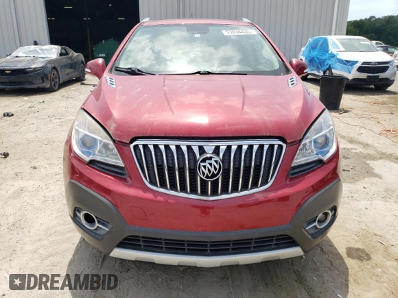 2016 Buick Encore Leather with VIN KL4CJCSB4GB731128, listed as a Copart auction lot 53834435 with 85,990 mi miles and Salvage Title. Bid and sale history available at DreamBid. Image 5.