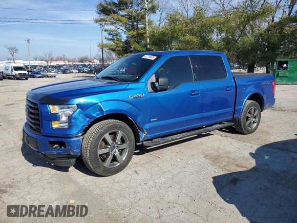 2015 Ford F-150 XLT with VIN 1FTEW1EP7FFA91810, listed as a Copart auction lot 44779895 with 190,229 mi miles and Salvage Title. Bid and sale history available at carsss.com. Image 1.