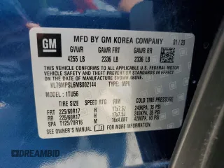 2021 Chevrolet TrailBlazer LT with VIN KL79MPSL6MB002144, listed as a Copart auction lot 63114794 with 58,678 mi miles and Salvage Title. Bid and sale history available at DreamBid. Image 15.