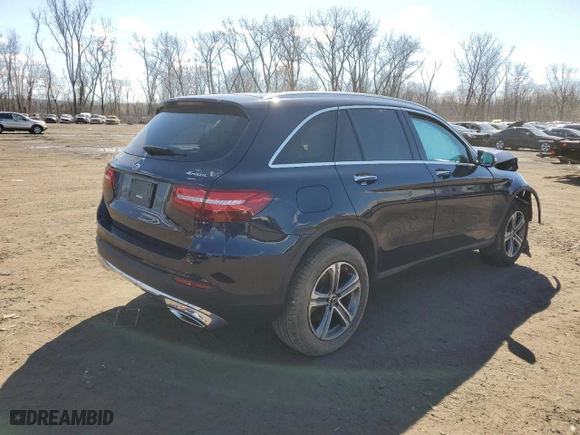 2019 Mercedes-Benz GLC with VIN WDC0G4KB5KV153037, listed as a Copart auction lot 50768415 with 52,018 mi miles and Salvage Title. Bid and sale history available at carsss.com. Image 3.