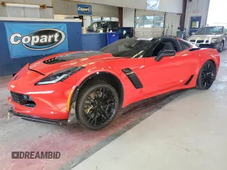 2016 Chevrolet Corvette Z06 1LZ with VIN 1G1YP2D67G5611240, listed as a Copart auction lot 68030904 with 0 mi miles and Salvage Title. Bid and sale history available at carsss.com. Image 1.