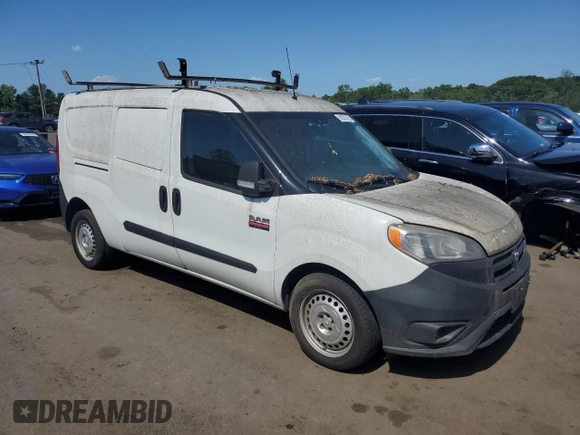 2017 Ram ProMaster City Cargo Tradesman with VIN ZFBERFAB4H6E29848, listed as a Copart auction lot 61831475 with 163,627 mi miles and Clean title. Bid and sale history available at DreamBid. Image 4.