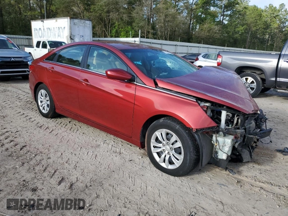 2012 Hyundai Sonata GLS with VIN 5NPEB4AC6CH495182, listed as a Copart auction lot 51501695 with Not Provided miles and Salvage Title. Bid and sale history available at carsss.com. Image 4.