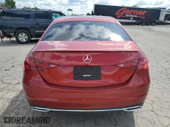 2022 Mercedes-Benz C 300 with VIN W1KAF4HB0NR034710, listed as a Copart auction lot 68326544 with Not Provided miles and Salvage Title. Bid and sale history available at DreamBid. Image 6.