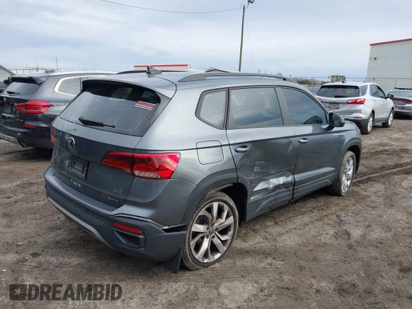 2023 Volkswagen Taos S с VIN 3VVFX7B20PM312812, выставлен на аукционе IAAI как лот 41460809 с пробегом 40 296 миль миль и . История ставок и продаж доступна на DreamBid. Изображение 4.