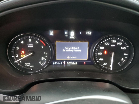 2021 Cadillac XT4 AWD Premium Luxury with VIN 1GYFZDR43MF057481, listed as a Copart auction lot 80966804 with 52,339 mi miles and Salvage Title. Bid and sale history available at carsss.com. Image 9.