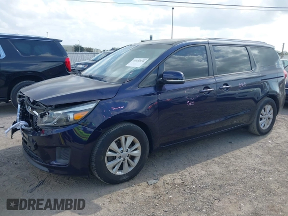 2018 Kia Sedona LX with VIN KNDMB5C14J6402504, listed as a IAAI auction lot 41682858 with 93,396 mi miles. Bid and sale history available at carsss.com. Image 17.