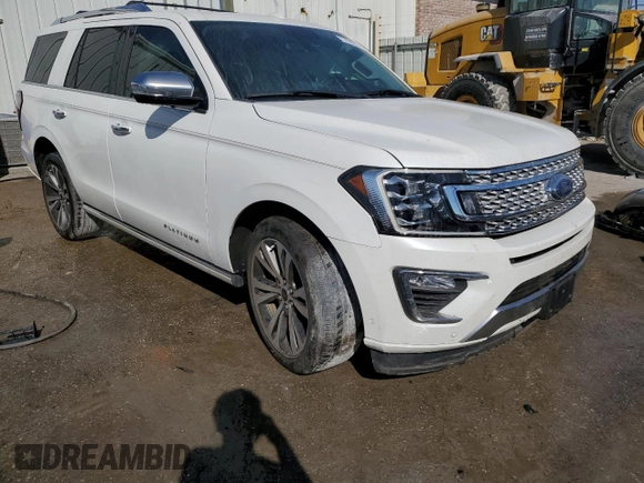 2020 Ford Expedition Platinum with VIN 1FMJU1LT3LEA26650, listed as a Copart auction lot 77768094 with 52,033 mi miles and Salvage title. Bid and sale history available at DreamBid. Image 4.