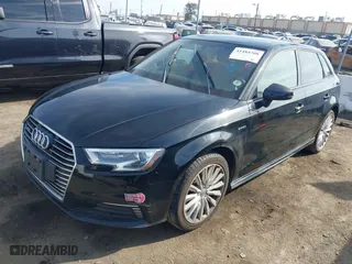 2017 Audi A3 Sportback e-tron Premium with VIN WAUUPBFFXHA065087, listed as a IAAI auction lot 41484208 with 77,443 mi miles. Bid and sale history available at carsss.com. Image 20.