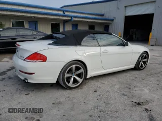 2008 BMW 6 Series 650i with VIN WBAEB535X8CX62294, listed as a Copart auction lot 88010145 with 117,975 mi miles and Salvage Title. Bid and sale history available at carsss.com. Image 3.