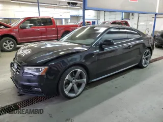 2015 Audi S5 Premium Plus with VIN WAUCGAFR4FA030980, listed as a Copart auction lot 83390824 with 202,651 mi miles and Salvage Title. Bid and sale history available at carsss.com. Image 1.