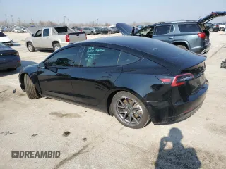 2022 Tesla Model 3 with VIN 5YJ3E1EA3NF125606, listed as a Copart auction lot 49087955 with 41,543 mi miles and Salvage Title. Bid and sale history available at carsss.com. Image 2.