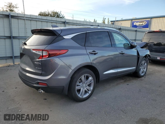 2020 Acura RDX w/Advance Pkg with VIN 5J8TC2H79LL008233, listed as a Copart auction lot 38242614 with 34,129 mi miles. Bid and sale history available at carsss.com. Image 3.